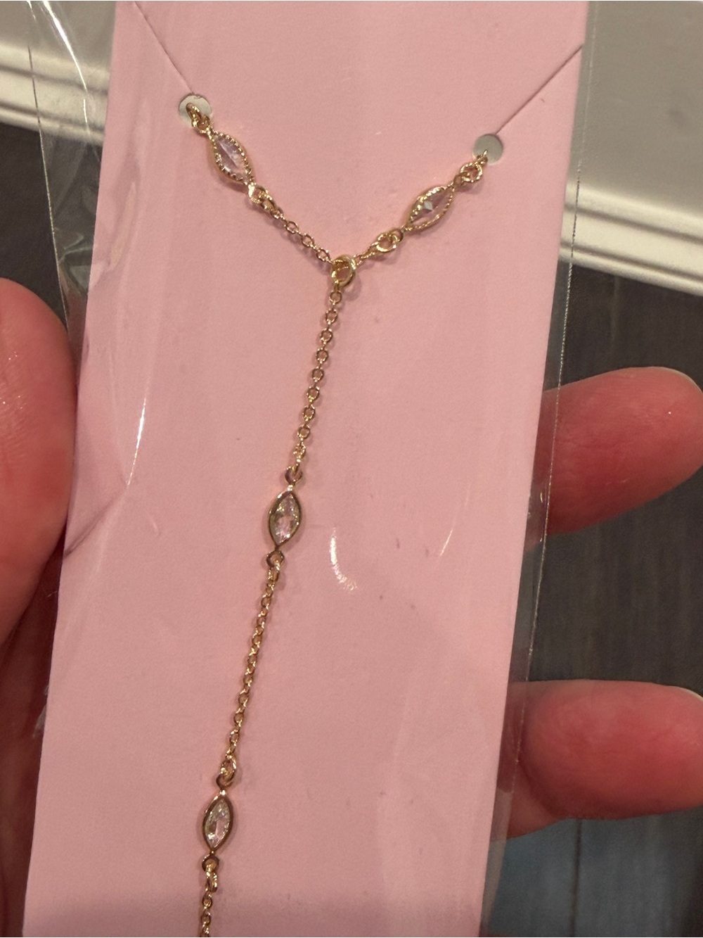 NWT Crystal Haze Gold & Crystal Hand Chain for Women Jewelry - Picture 4 of 7